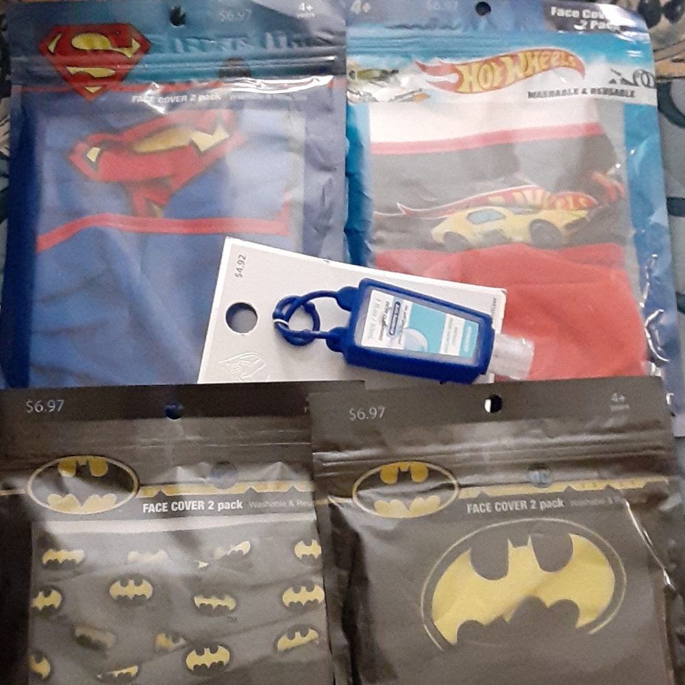 Boys face mask and sanitizer bundle